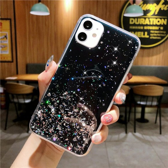 NEW iPhone 12/11/Pro/Max Glitter Star case - Picture 2 of 5